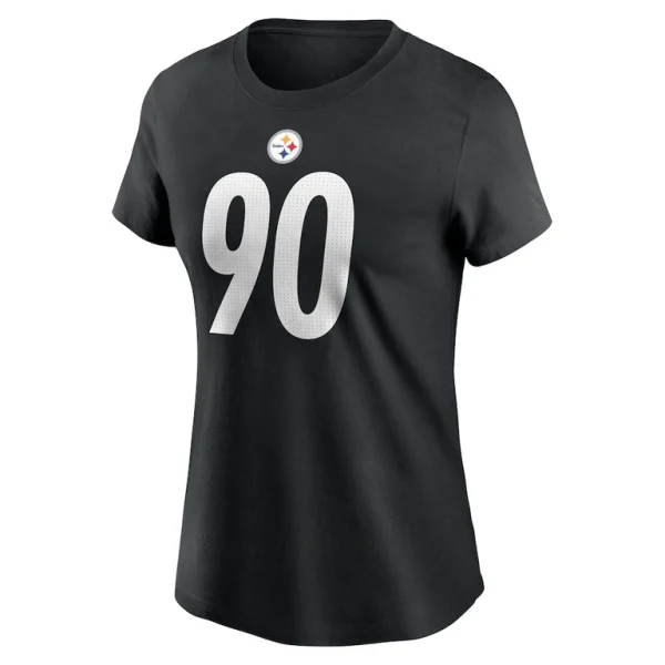 T.j. watt pittsburgh steelers nike womens player name number t shirt Black M