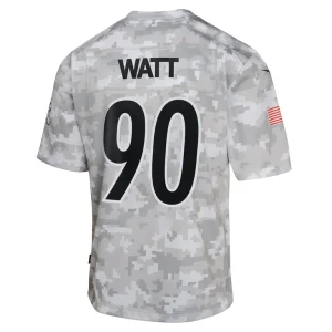 T.j. watt pittsburgh steelers nike youth 2024 salute to service game jersey Arctic camo Yth L