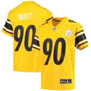 T.j. watt pittsburgh steelers nike youth inverted team game jersey Gold