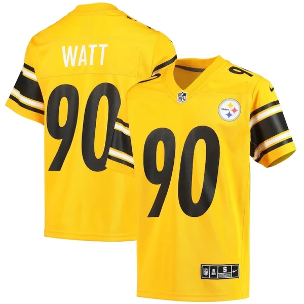 T.j. watt pittsburgh steelers nike youth inverted team game jersey Gold