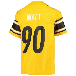 T.j. watt pittsburgh steelers nike youth inverted team game jersey Gold Yth L