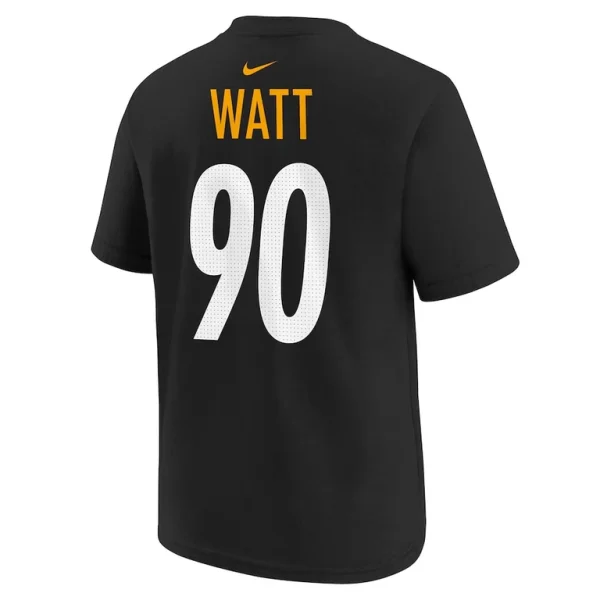 T.j. watt pittsburgh steelers nike youth player name number t shirt Black Yth L