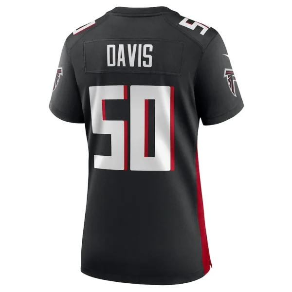 Tae davis atlanta falcons nike womens team game jersey Black L