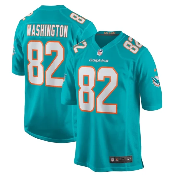 Tahj washington miami dolphins nike game jersey Aqua