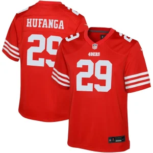 Talanoa hufanga san francisco 49ers nike youth game jersey Scarlet