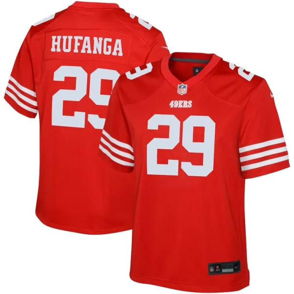 Talanoa hufanga san francisco 49ers nike youth game jersey Scarlet