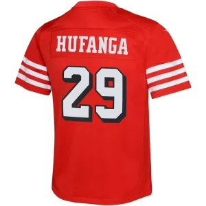 Talanoa hufanga san francisco 49ers nike youth game jersey Scarlet Yth L