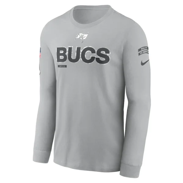 Tampa bay buccaneers nike 2024 salute to service long sleeve t shirt Gray M