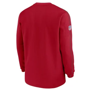 Tampa bay buccaneers nike 2024 sideline coaches long sleeve top Red L