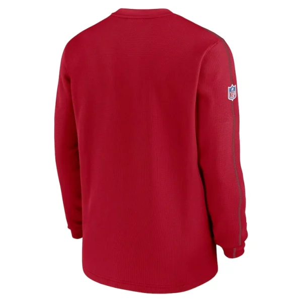 Tampa bay buccaneers nike 2024 sideline coaches long sleeve top Red L