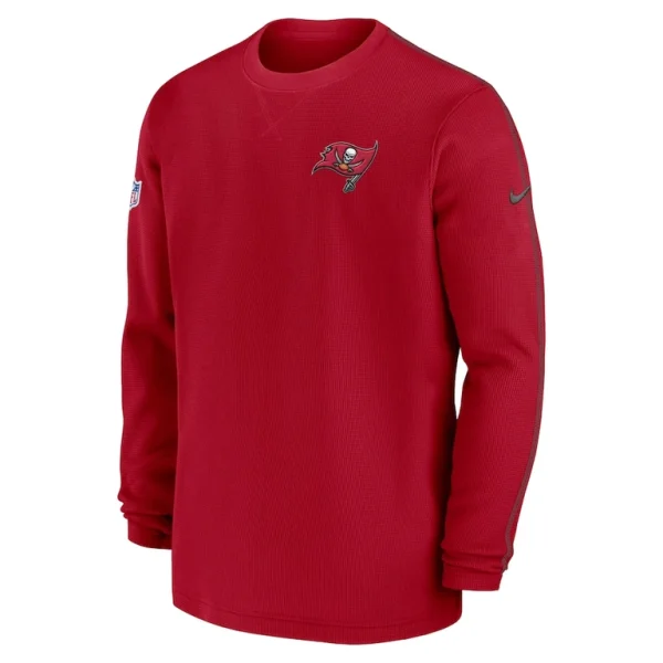 Tampa bay buccaneers nike 2024 sideline coaches long sleeve top Red M