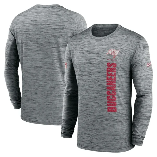 Tampa bay buccaneers nike 2024 sideline velocity performance long sleeve t shirt Gray
