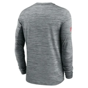 Tampa bay buccaneers nike 2024 sideline velocity performance long sleeve t shirt Gray L