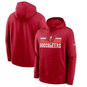Tampa bay buccaneers nike club fleece pullover hoodie Red