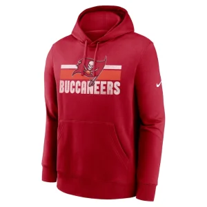 Tampa bay buccaneers nike club fleece pullover hoodie Red M