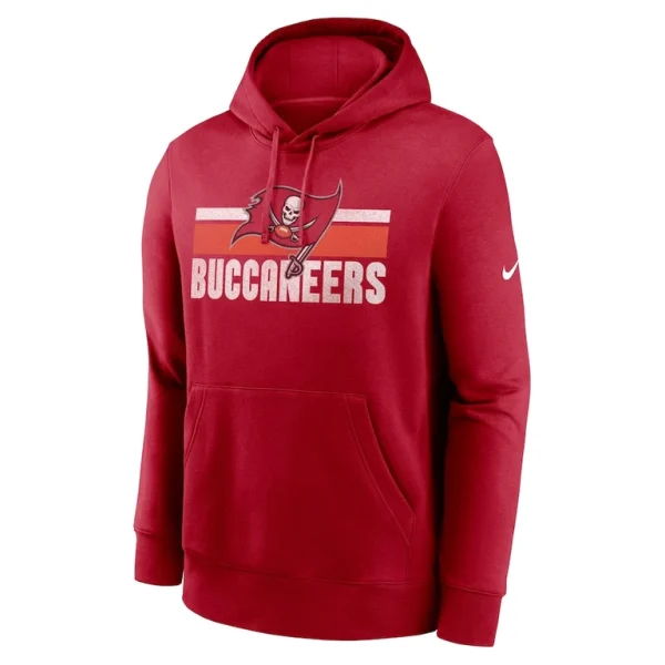 Tampa bay buccaneers nike club fleece pullover hoodie Red M