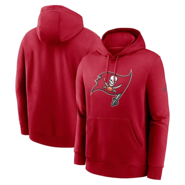 Tampa bay buccaneers nike club logo pullover hoodie Red