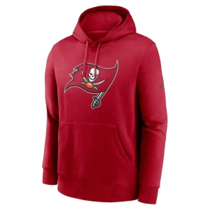 Tampa bay buccaneers nike club logo pullover hoodie Red M