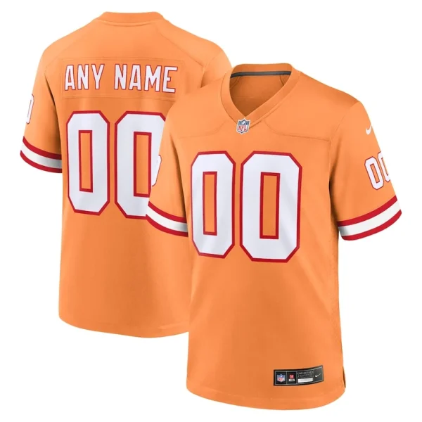Tampa bay buccaneers nike custom throwback game jersey Orange