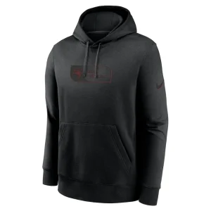 Tampa bay buccaneers nike edge french terry club pullover hoodie Black M