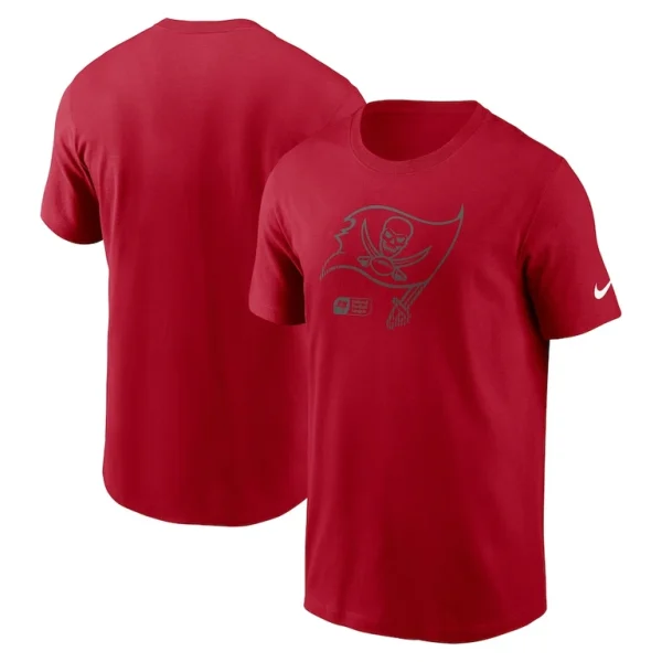 Tampa bay buccaneers nike faded essential t shirt Red