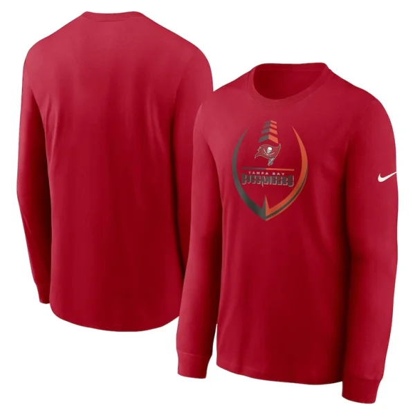 Tampa bay buccaneers nike icon legend logo performance long sleeve t shirt Red