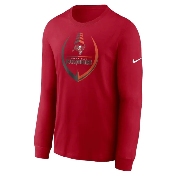 Tampa bay buccaneers nike icon legend logo performance long sleeve t shirt Red M