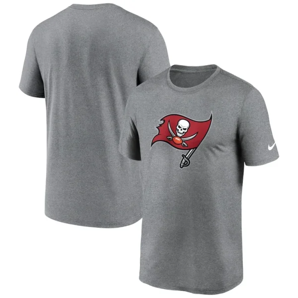 Tampa bay buccaneers nike legend logo performance t shirt Heather charcoal