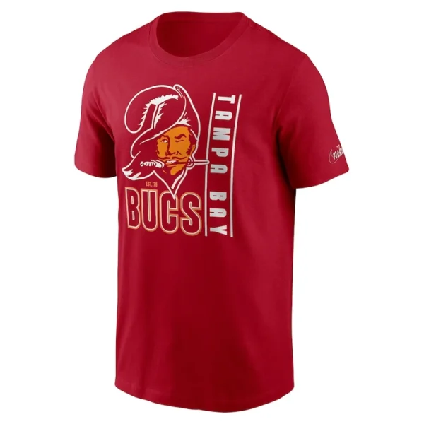 Tampa bay buccaneers nike lockup essential t shirt Red M
