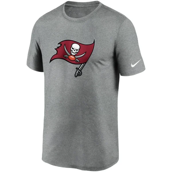 Tampa bay buccaneers nike logo essential legend performance t shirt Heathered pewter M