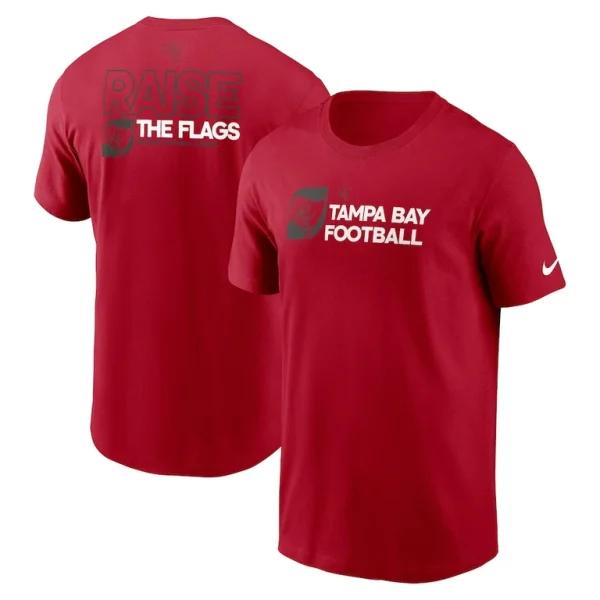 Tampa bay buccaneers nike outline t shirt Red