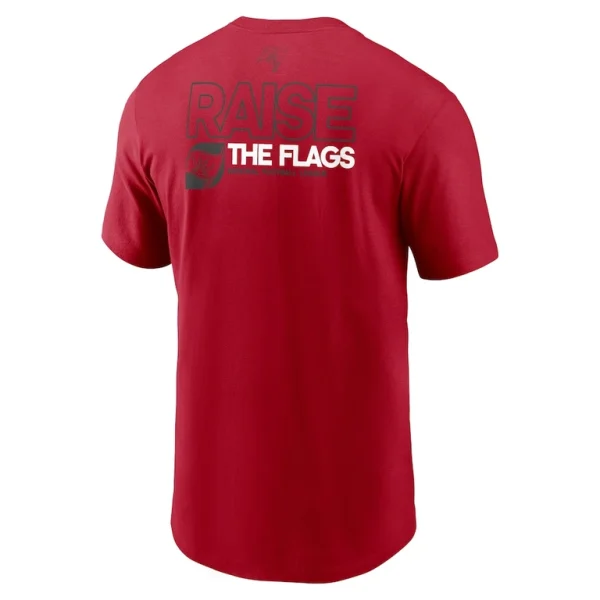 Tampa bay buccaneers nike outline t shirt Red L