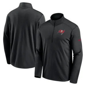 Tampa bay buccaneers nike pacer half zip top Black
