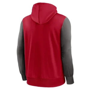 Tampa bay buccaneers nike performance full zip hoodie Red L