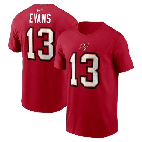 Tampa bay buccaneers nike player name number t shirt Red