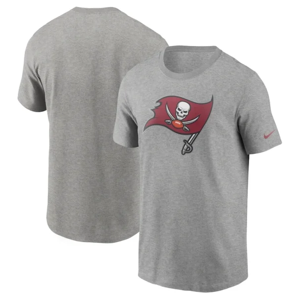 Tampa bay buccaneers nike primary logo t shirt Heathered gray