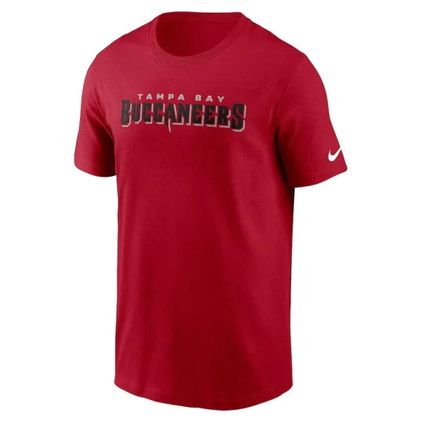 Tampa bay buccaneers nike primetime wordmark essential t shirt Red M