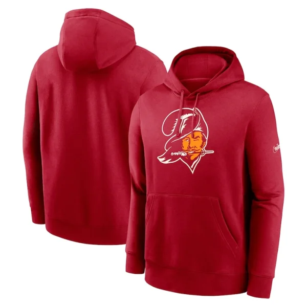 Tampa bay buccaneers nike rewind club pullover hoodie Red
