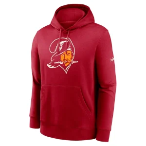 Tampa bay buccaneers nike rewind club pullover hoodie Red M