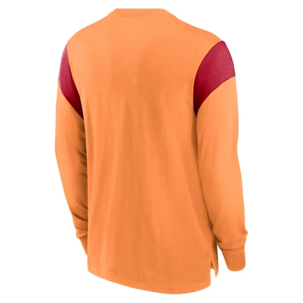 Tampa bay buccaneers nike rewind playback helmet long sleeve t shirt Heather orange L