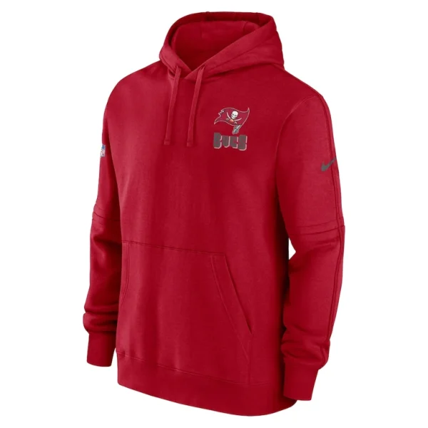 Tampa bay buccaneers nike sideline club fleece pullover hoodie Red M