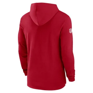 Tampa bay buccaneers nike sideline hoodie performance long sleeve t shirt Red L