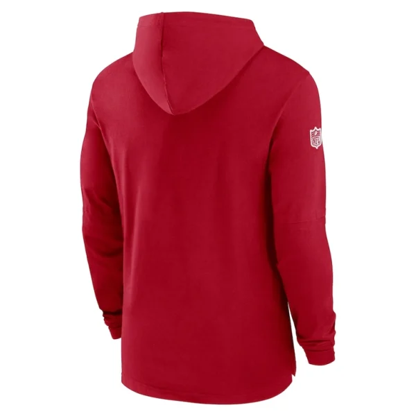 Tampa bay buccaneers nike sideline hoodie performance long sleeve t shirt Red L