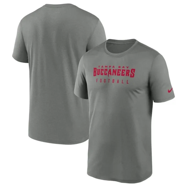 Tampa bay buccaneers nike sideline legend performance t shirt Heather gray