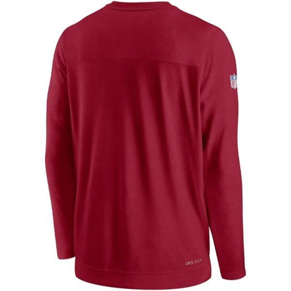 Tampa bay buccaneers nike sideline lockup performance pullover sweatshirt Red L