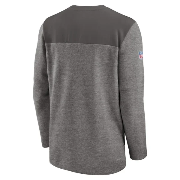 Tampa bay buccaneers nike sideline lockup performance quarter zip top pewter Multi L