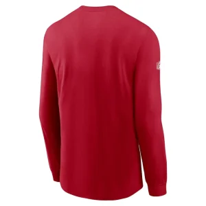 Tampa bay buccaneers nike sideline performance long sleeve t shirt Red L
