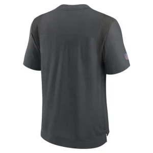 Tampa bay buccaneers nike sideline tonal logo performance t shirt Heather charcoal L