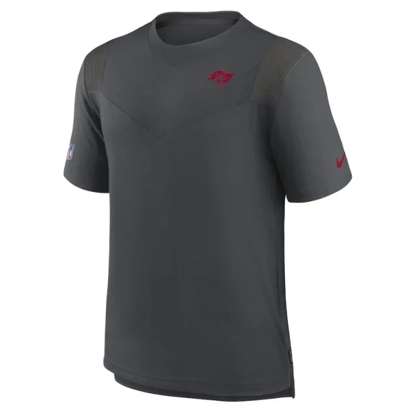 Tampa bay buccaneers nike sideline tonal logo performance t shirt Heather charcoal M