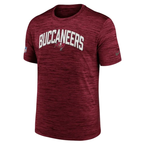 Tampa bay buccaneers nike sideline velocity athletic stack performance t shirt Red M